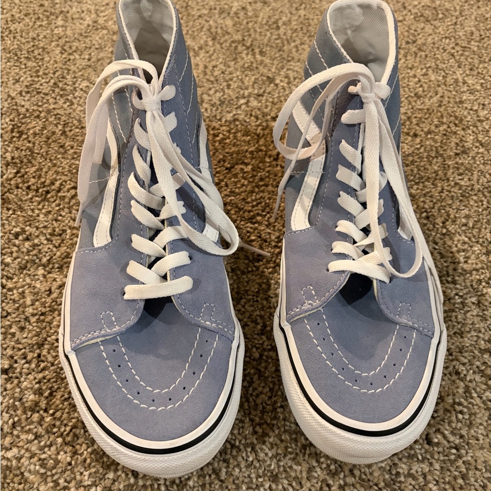 Vans Sky Blue and White High-Tops